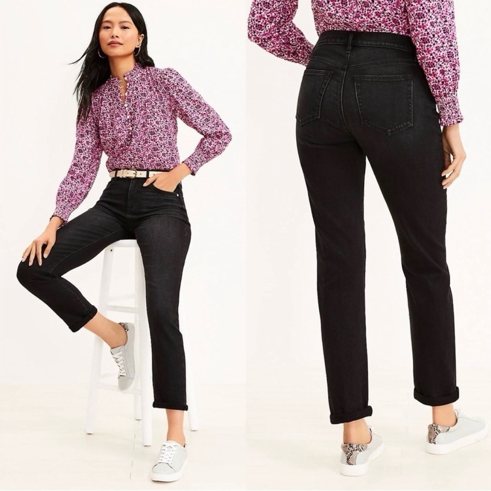 LOFT Women's Black High-Rise Jeans